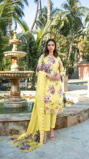 CHIKANKAR LAWN DIGITAL PRINT - D-1243